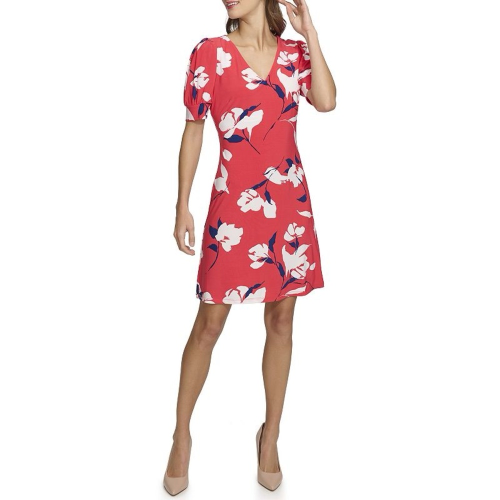 Harper Rose Red Floral Mini Dress Sz 12